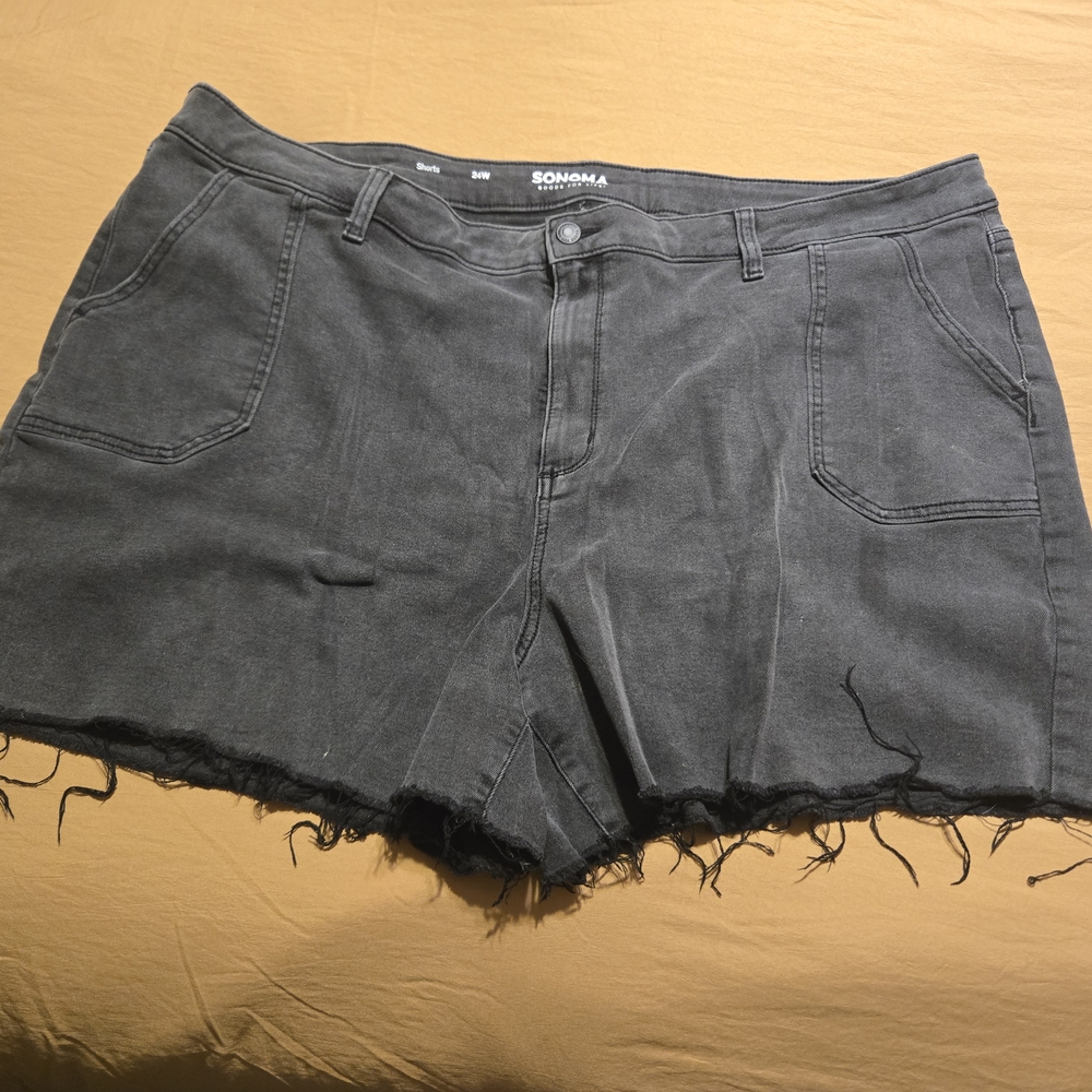 Sonoma Women's Dark Gray Jean Shorts